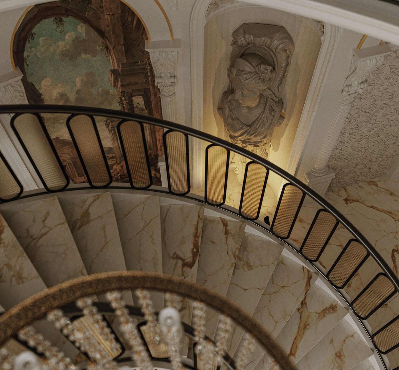 CFC: The balustrade and the painted niche
